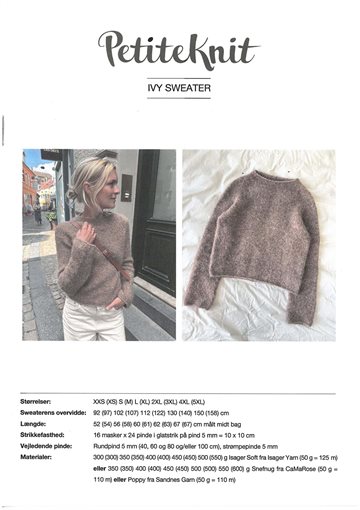 Billede af Ivy sweater mønster